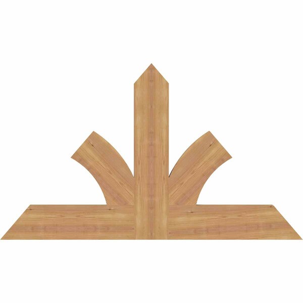 Ekena Millwork Richland Timber Gable Bracket, Western Red Cedar, 48"W x 28"H x 1 1/2"D x 5 1/2"F, 14/12 Pitch GBW048X28X0206RIC00SWR - main